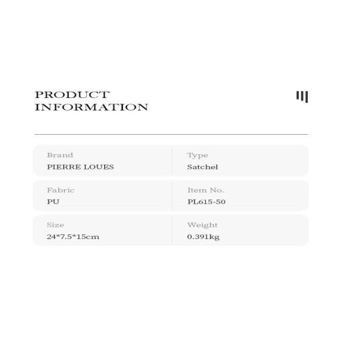 Γυναικεία Τσάντα Χειρός & Χιαστί Pierre Loues PL615-50 μαύρο 5