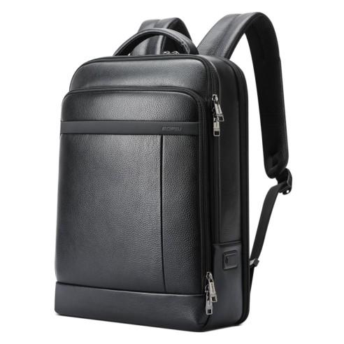 Δερμάτινο Σακίδιο πλάτης 24L Laptop 15,6” Bopai 61-120761 μαύρο
