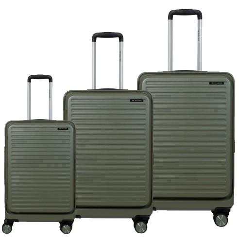 Σετ 3 βαλίτσες Newcom ABS+PC σετ 3 τεμαχίων N1605 green Σετ 3 βαλίτσες Newcom ABS+PC σετ 3 τεμαχίων N1605 green
