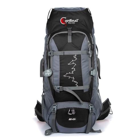 Σακίδιο πλάτης ορειβατικό Ταξιδιού Cardinal 630 80+5 L μαύρο